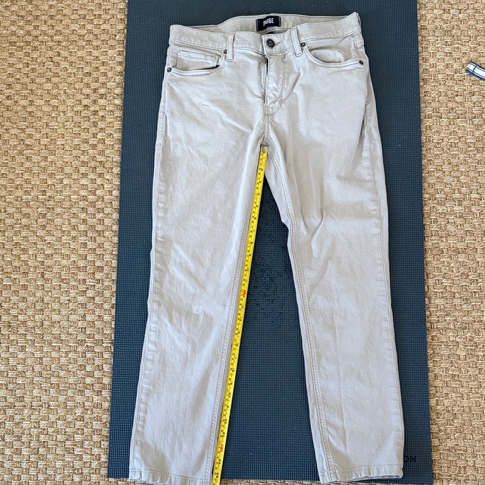 PAIGE Men's Light Tan Slim Jeans